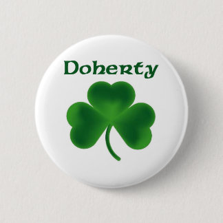 Doherty Shamrock 2 Inch Round Button