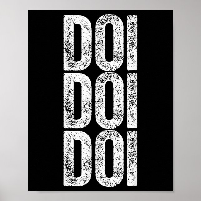 Doi Doi Doi Brainrot Gen Alpha Slang 67 Six Seven  Poster (Front)