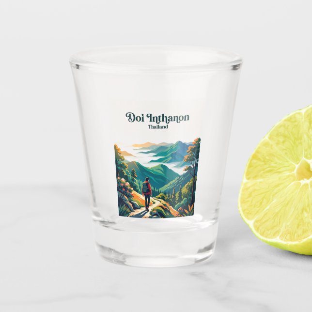 Doi Inthanon Thailand Shot Glass (Front)