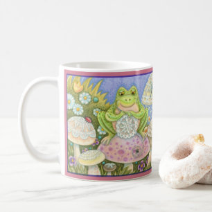 Doilies Make A Hoppy Home FROG MUG *Pink