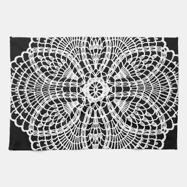 Doily Art Kitchen Towel (Horizontal)