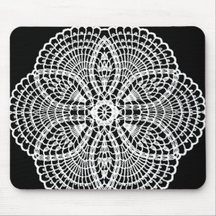 Doily Art Mouse Pad