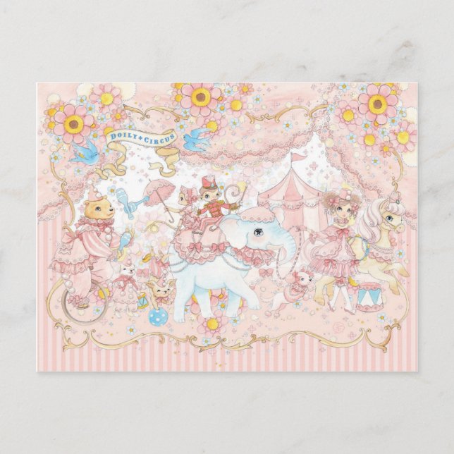 Doily Circus Postcard (Front)