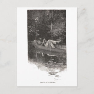 Doing A Bit Of Reading Postcard