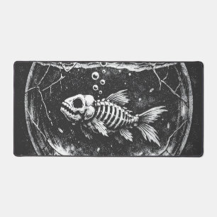 "Doing Great" - Goldfish by BurnsInHell Desk Mat