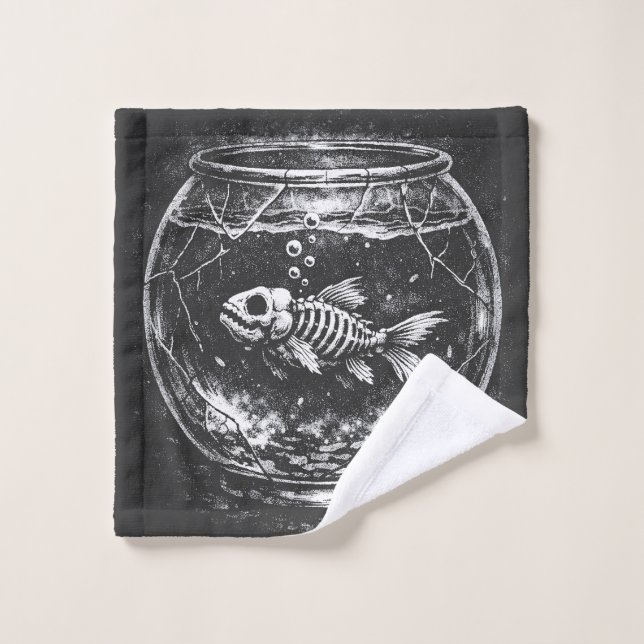 "Doing Great" - Goldfish by BurnsInHell Wash Cloth (Wash Cloth)