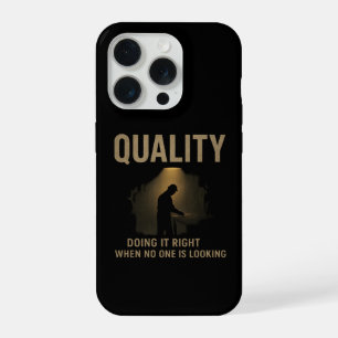 Doing It Right Productivity And Quality Mindset iPhone 15 Pro Case