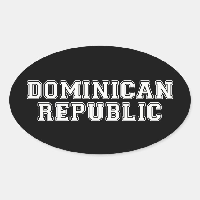 Doinican Republic Oval Sticker (Front)