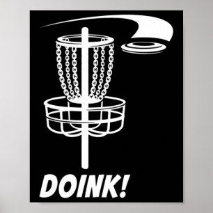 Doink! Disc Golf Funny Frisbee Park Outdoors Games Poster