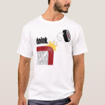 Doink hockey t-shirt<br><div class="desc">Funny graphic of a hockey puck bouncing off the goal! Great sports humour for hockey players or hockey fans! Available on any style t-shirt, sweatshirt, or hoodie!</div>