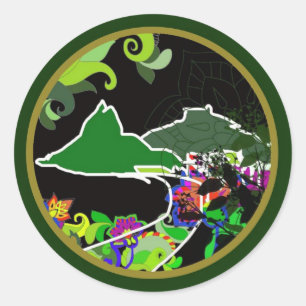 "Dois Irmãos" Leblon Classic Round Sticker