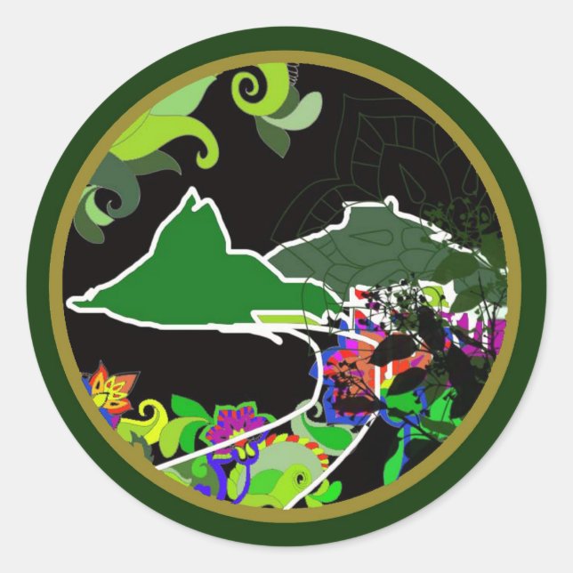 "Dois Irmãos" Leblon Classic Round Sticker (Front)