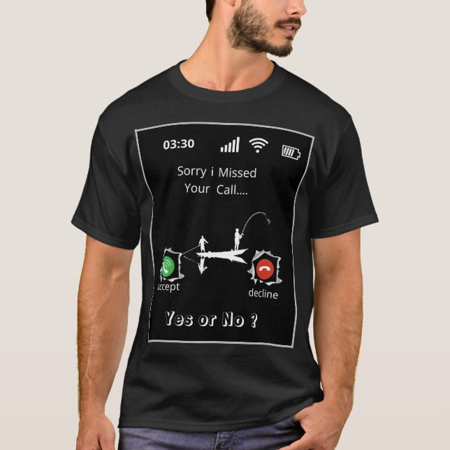 Dois-je répondre à l'appel ou non ? T-Shirt de bas (Devant)