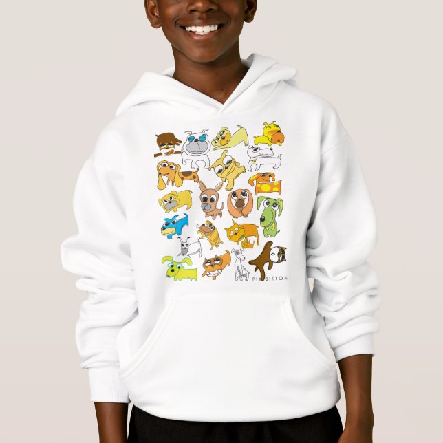 Doit aimer le sweatshirt à capuchon d'enfants de (Devant)