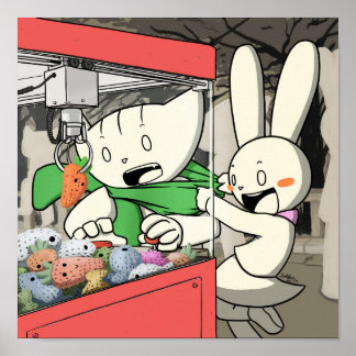 Doki & Nabi Claw Crane Poster