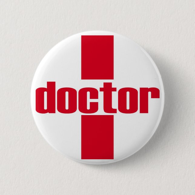 doktor 2 inch round button (Front)