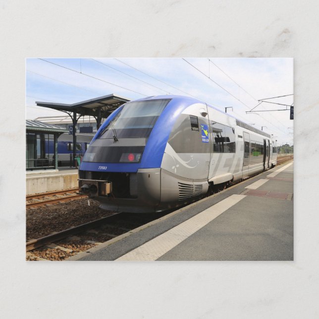 Dol de Bretagne station, Brittany , France Postcard (Front)