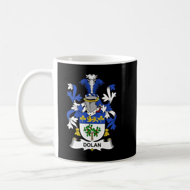Dolan Coat of Arms  Family Crest  Coffee Mug (Left)