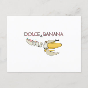 Dolce and banana postcard