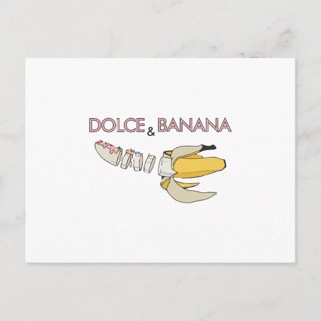 Dolce and banana postcard (Front)