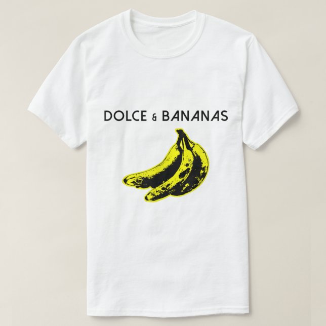 Dolce and Bananas Funny Parody Design T-Shirt (Design Front)