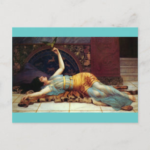 dolce far niente - sweet nothing - Godward Postcard