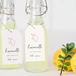 Dolce Vita Étiquettes Limoncello manuscrites