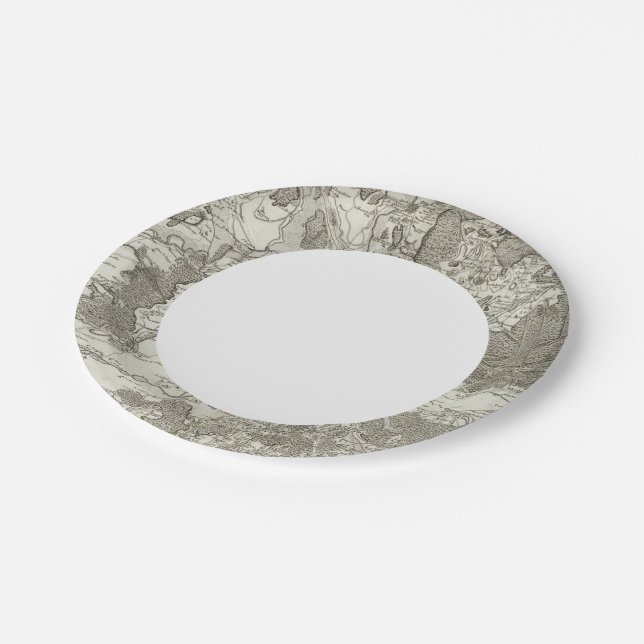 Dole, Auxonne Paper Plate (Angled)