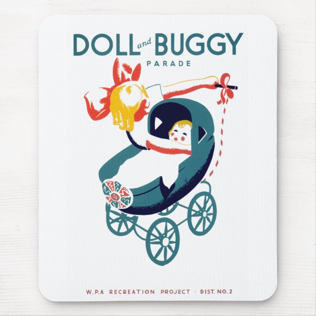 Doll and Buggy Parade Mouse Pad (Front)