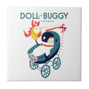 Doll and Buggy Parade Tile