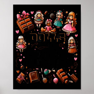 Doll Collector Delight Funny Quote Collecting Hobb Poster