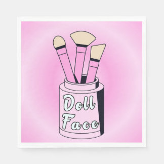Doll Face - 1940s Canvas Print Napkin