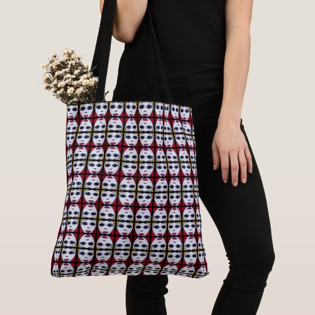 Doll Face Tote Bag (Close Up)
