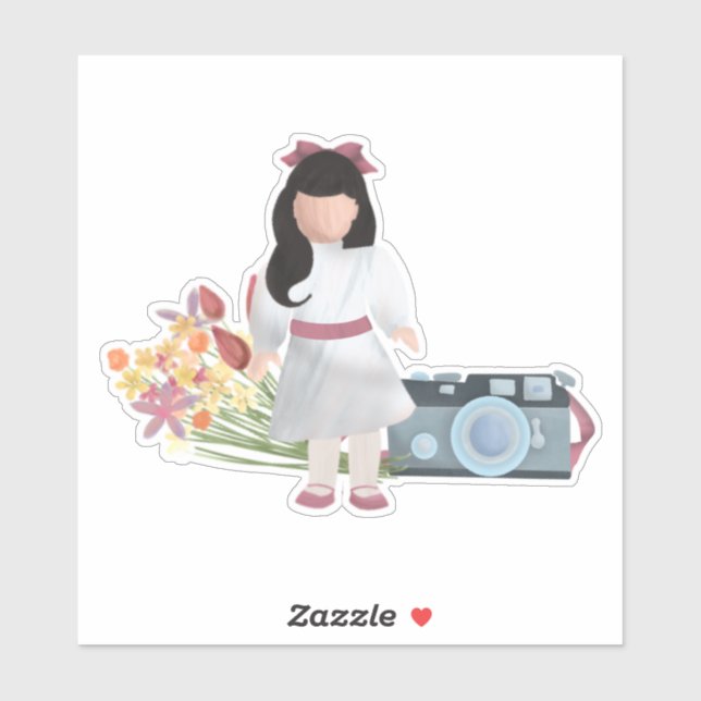Doll, Flowers, & Camera (Sheet)