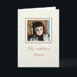 Doll Frances Bigranddaughter/great-granddaughter B Card<br><div class="desc">This card is in Spanish and says,  "Happy birthday,  great-granddaughter" Inside,  "I wish you a happy birthday,  and a wonderful year!" The inside copy may be personalized.</div>
