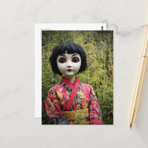 Doll in the Forest  Postcard