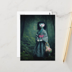 Doll in the Mossy Forest Postcard