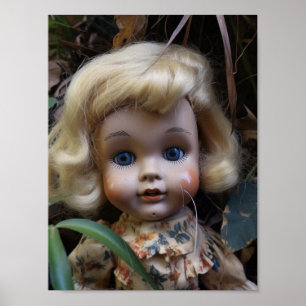 Doll in the Yard Postcard Poster