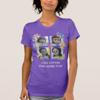 Doll Lovers Have More Fun Four Square w Flowers