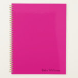 Doll Pink Custom Name Planner<br><div class="desc">Super cute solid doll pink planner. Customizable name. Perfect for work,  school or home! Coordinating products can be found in my store under Doll collection.</div>