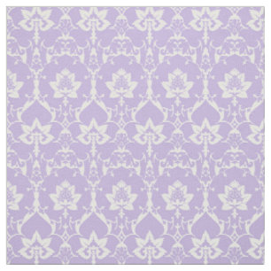 Doll-Scale Renaissance Damask, Lilac Fabric