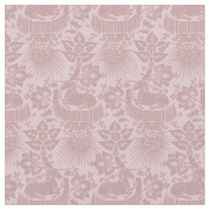 Doll-Scale Renaissance Unicorn Garden, Pink Fabric