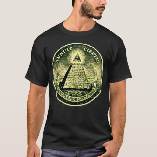 Dollar allseeing eye symbol masonic pyramid triang T-Shirt