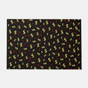 dollar, colour, colourful + pattern, house + decor doormat