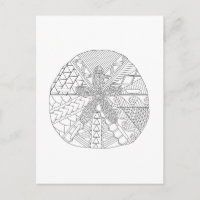 Dollar de sable Adulte Coloration Carte postale