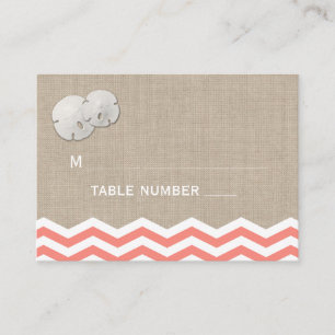 Dollar de sable de corail Chevron Carte Place