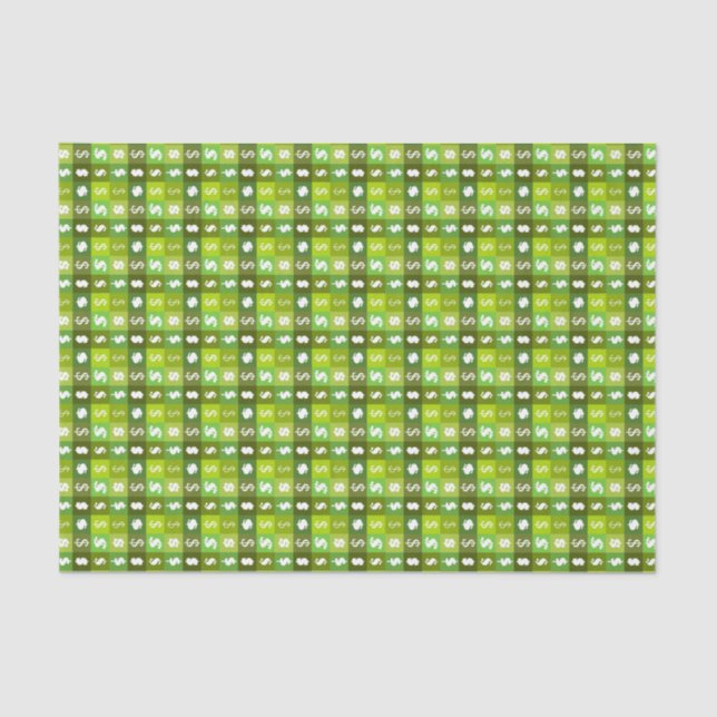 Dollar money sign pattern tissue paper (Front)