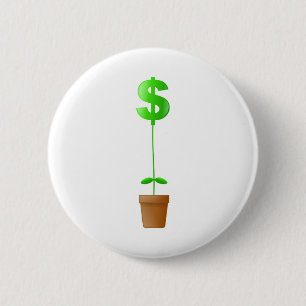 Dollar Plant 2 Inch Round Button