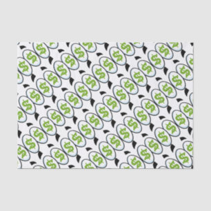 Dollar Sign Cartoon Eyes Money Cash Tissue Paper