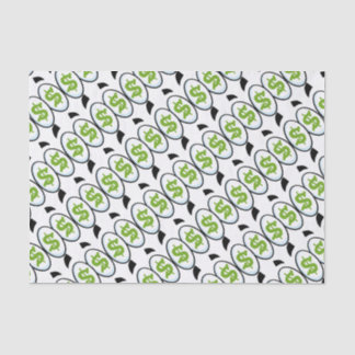 Dollar Sign Cartoon Eyes Money Cash Tissue Paper